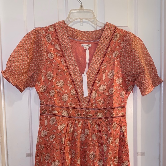 Maisie Chic Pink Floral Midi Skirt - Picture 6 of 15